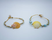 Woven Hawaiian Sunrise Shell Bracelet